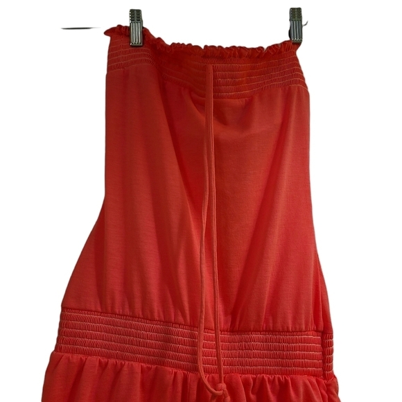 NWT Ingear USA bright pink Y2K strapless one piece romper jumpsuit tube top - Picture 5 of 12